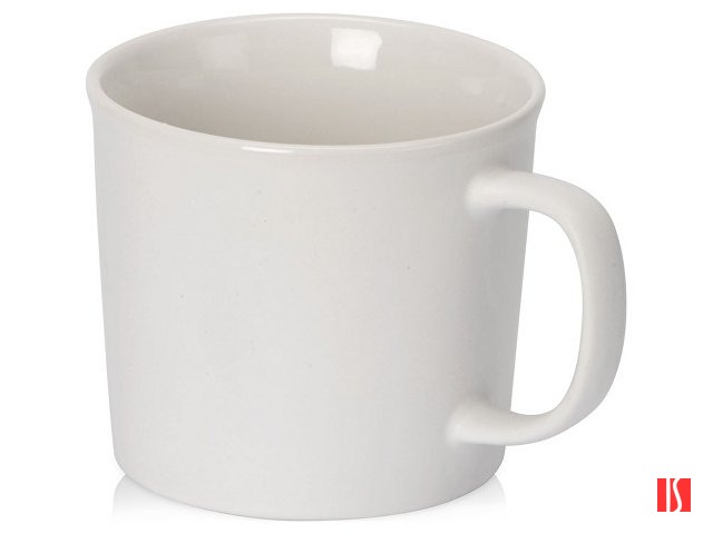 Матовая кружка Nancy 360 мл цветная снаружи, белая внутри, белый