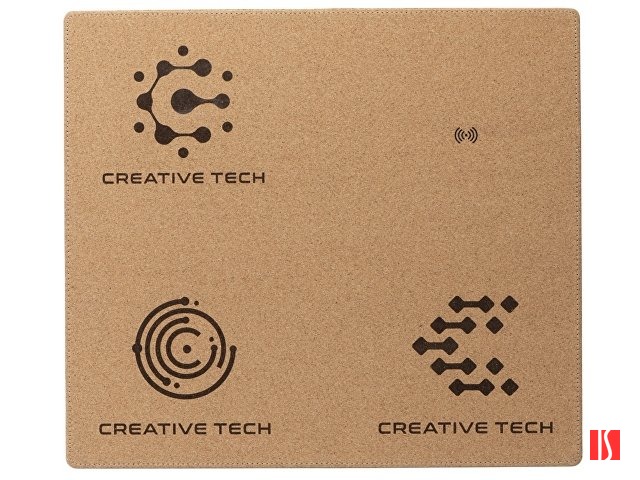 Пробковый коврик для мыши с беспроводной зарядкой «Querсus» (гравировка)