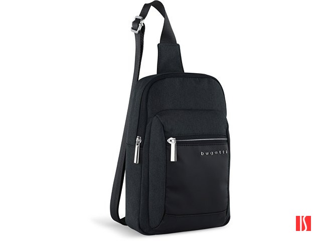 Сумка кросс-боди мужская BUGATTI Sera, антрацитовая, полиэстер, 17х6х26,5 см, 2,5 л