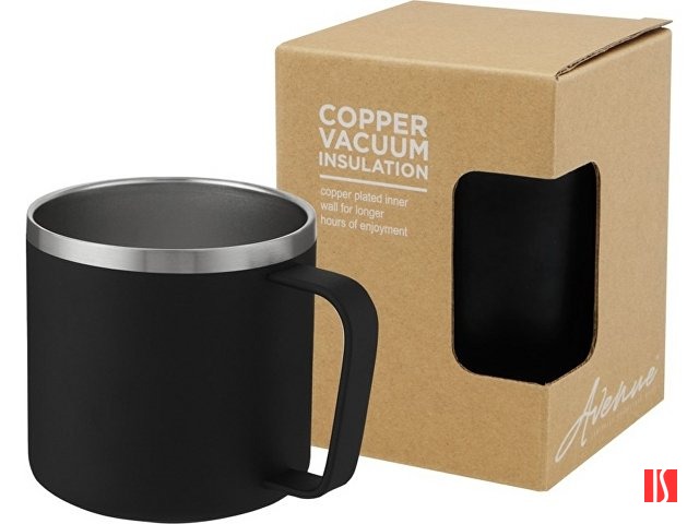 Jetta, медная кружка объемом 350 мл с вакуумной изоляцией, черный