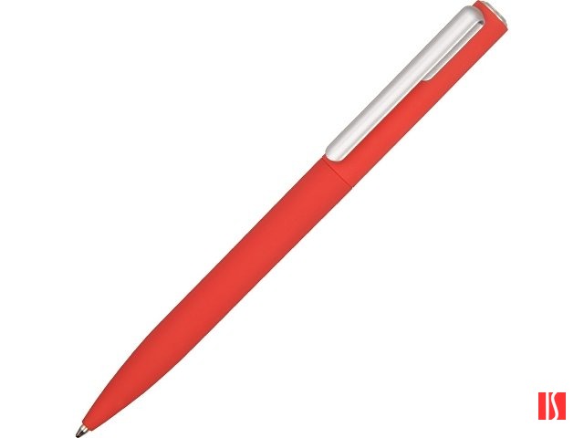 Ручка шариковая пластиковая "Bon" с покрытием soft touch, красный