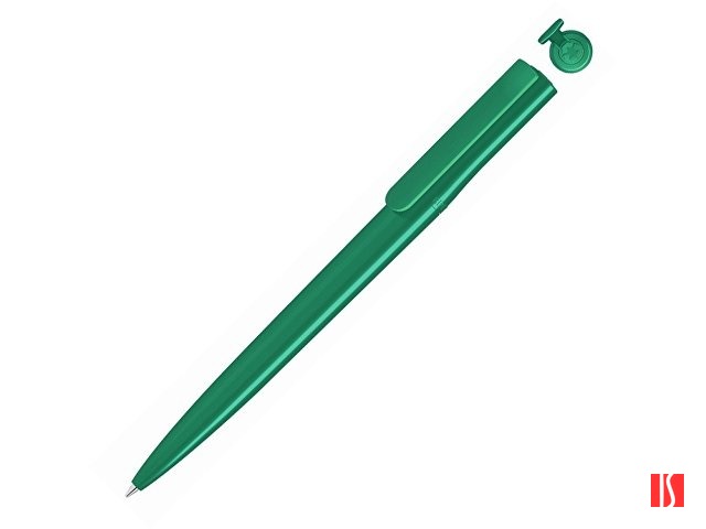 Ручка шариковая пластиковая "RECYCLED PET PEN switch", синий, 1 мм, зеленый