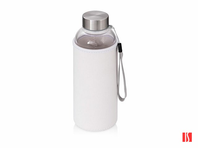 Бутылка для воды "Pure" c чехлом, 420 мл, белый