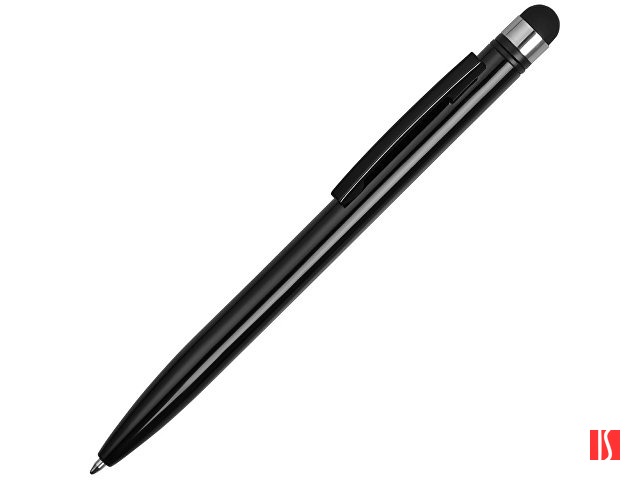 Ручка-стилус металлическая шариковая «Poke», черный