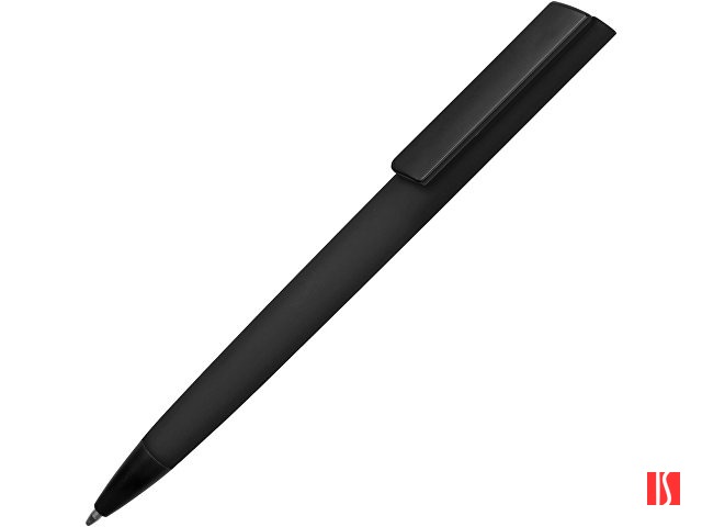 Ручка пластиковая soft-touch шариковая «Taper», черный