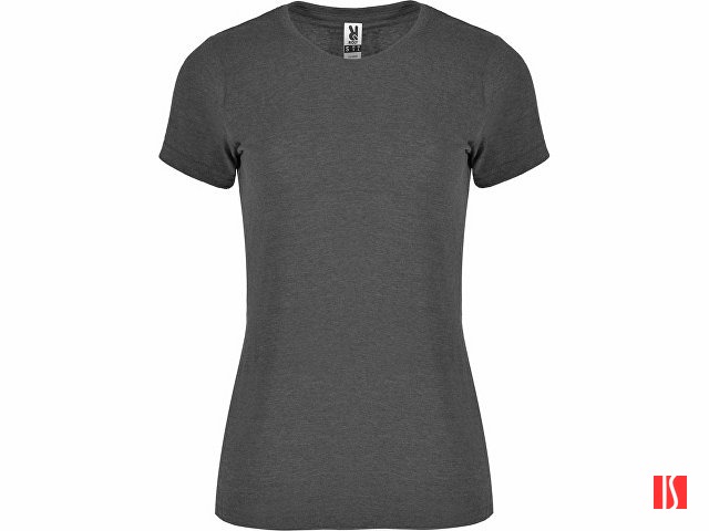 Футболка "Fox" женская, черный меланж