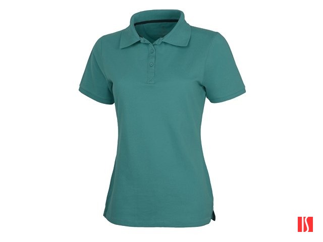 Calgary женская футболка-поло с коротким рукавом, аква