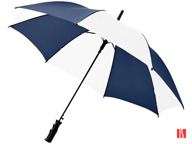 Зонт Barry 23" полуавтоматический, темно-синий/белый