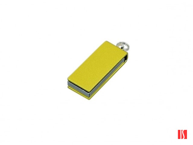Флешка с мини чипом, минимальный размер, цветной  корпус, 32 Гб, желтый