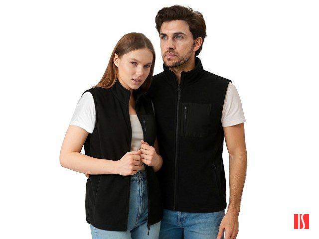 Жилет флисовый «Trondheim» унисекс, черный