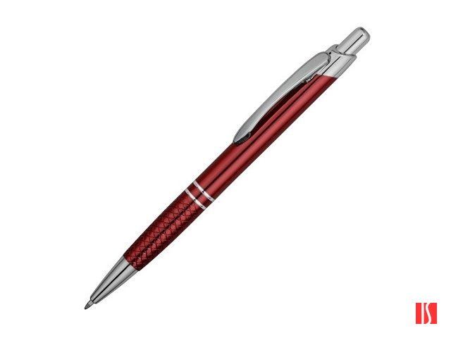 Ручка шариковая «Кварц», красный/серебристый