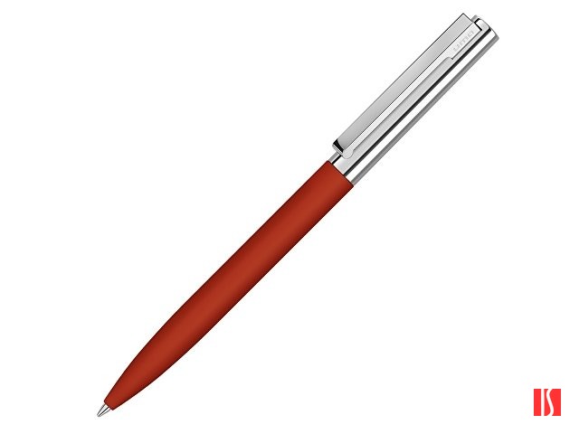 Ручка металлическая шариковая «Bright GUM» soft-touch с зеркальной гравировкой, красный