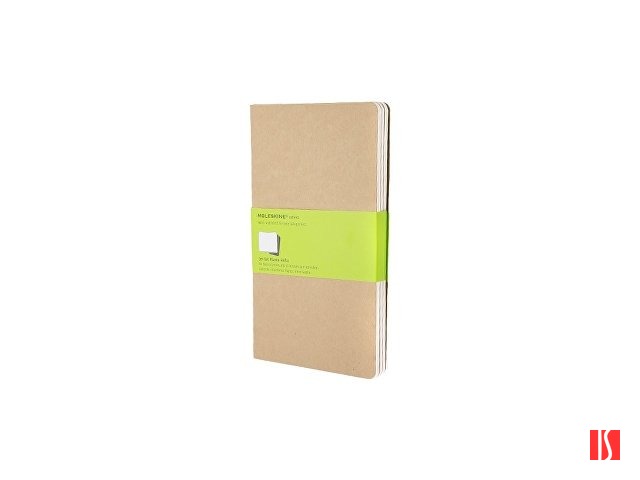 Записная книжка Moleskine Cahier (нелинованный, 3 шт.), Large (13х21см), бежевый
