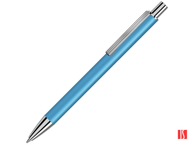 Металлическая автоматическая шариковая ручка "Groove", голубой