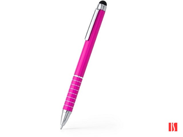 Ручка-стилус металлическая шариковая CANAIMA, фуксия