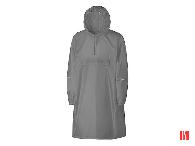 Дождевик - пончо "Galaxy" со светоотражающими элементами, серый