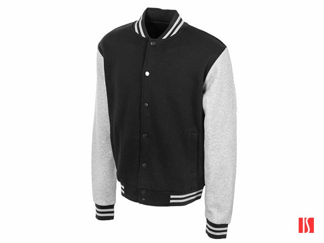 Бомбер «Oxford», черный/серый меланж, унисекс