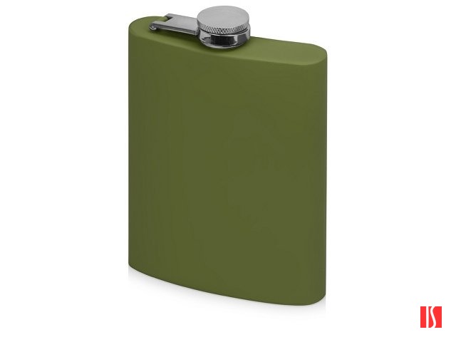 Фляжка 240 мл Remarque soft touch, 304 сталь, зеленый милитари