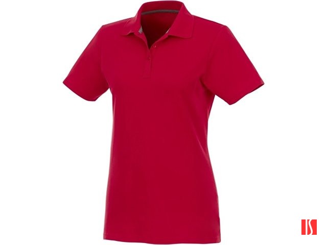 Женское поло Helios с коротким рукавом, красный