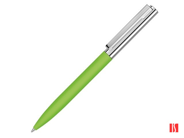 Ручка металлическая шариковая «Bright GUM» soft-touch с зеркальной гравировкой, зеленое яблоко