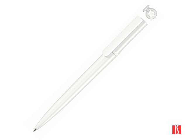 Ручка шариковая пластиковая "RECYCLED PET PEN switch", синий, 1 мм, белый