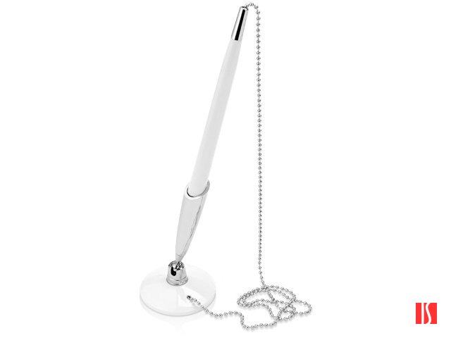 Ручка шариковая на подставке "Холд", белый