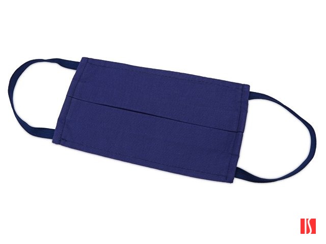 Маска для лица многоразовая из хлопка, синий