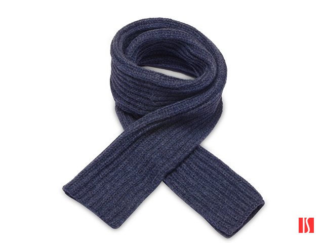 Шарф Nordend, крупный риб, темно-синий меланж