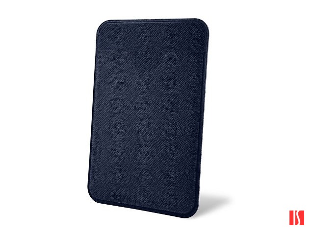 Чехол-картхолдер Favor на клеевой основе на телефон для пластиковых карт и и карт доступа, темно-синий