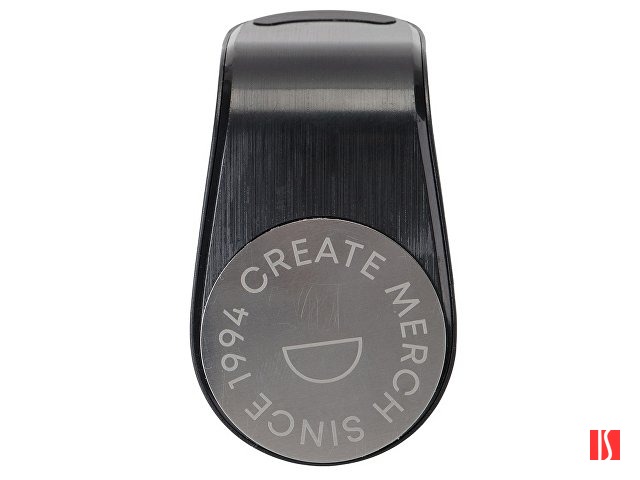 Магнитный держатель для телефона "Magrip", черный (гравировка)