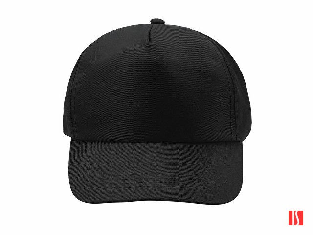 Бейсболка CALISTO из RPET 5-панельная, черный