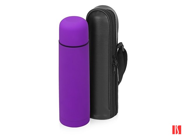 Термос «Ямал Soft Touch» с чехлом, 500мл, фиолетовый