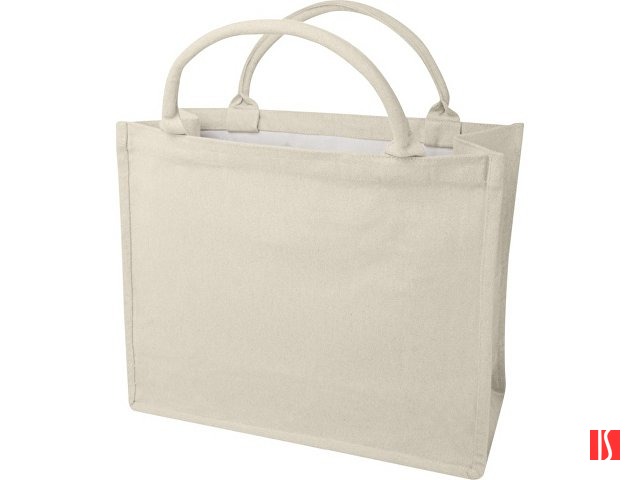 Page эко-сумка для книг из переработанного материала Aware™ плотностью 500 г/м² - Бежевый