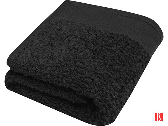 Хлопковое полотенце для ванной Chloe 30x50 см плотностью 550 г/м2, черный
