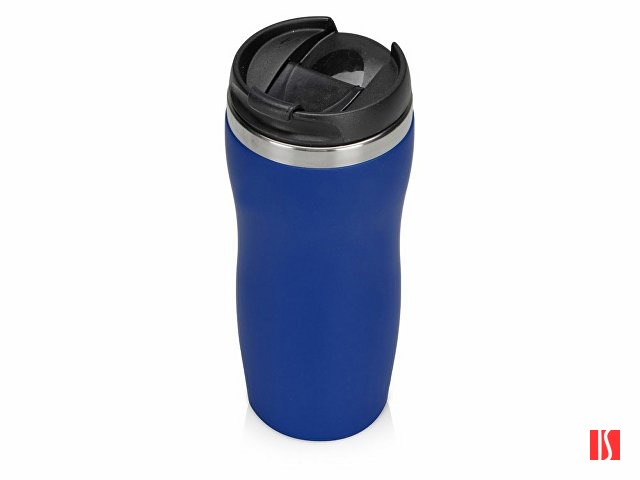 Термокружка "Double wall mug C1", soft touch, 350 мл, синий