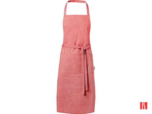 Pheebs 200 g/m2 recycled cotton apron, красный яркий