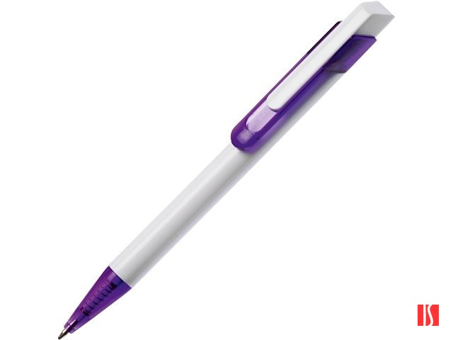 Ручка шариковая «Бавария» белая/фиолетовая