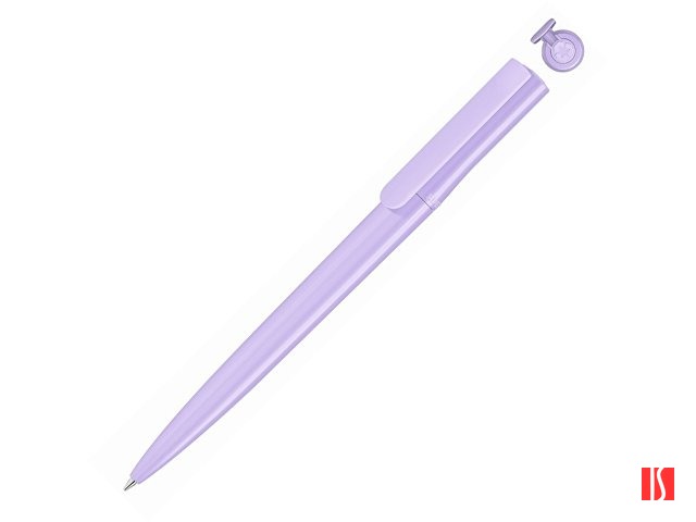 Ручка шариковая пластиковая "RECYCLED PET PEN switch", синий, 1 мм, светло-фиолетовый