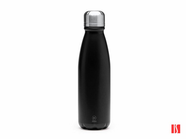 Бутылка KISKO из переработанного алюминия, 550 мл, черный