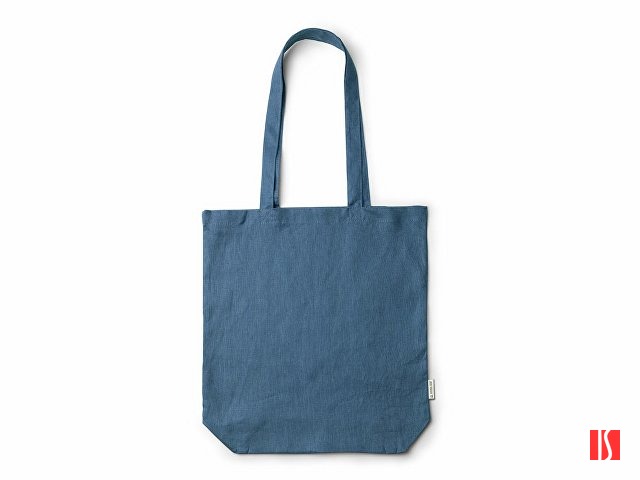 Сумка MAFIL из конопляной ткани плотностью 200 г/м2 с донной вставкой, светло-синий