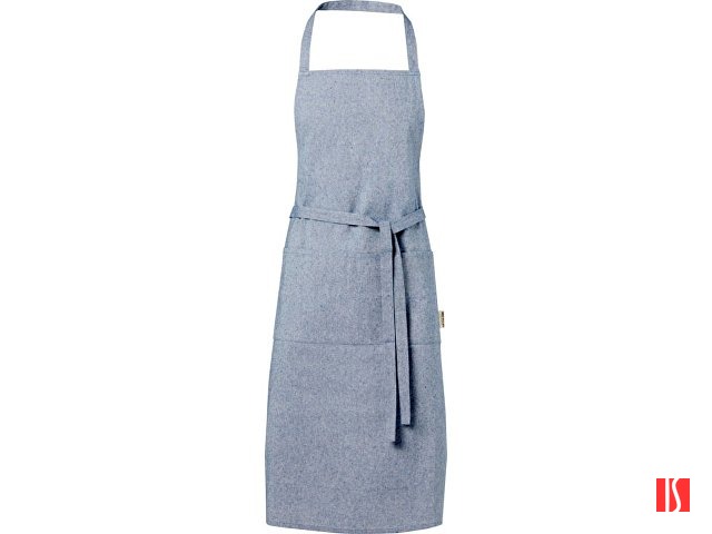 Pheebs 200 g/m2 recycled cotton apron, синий