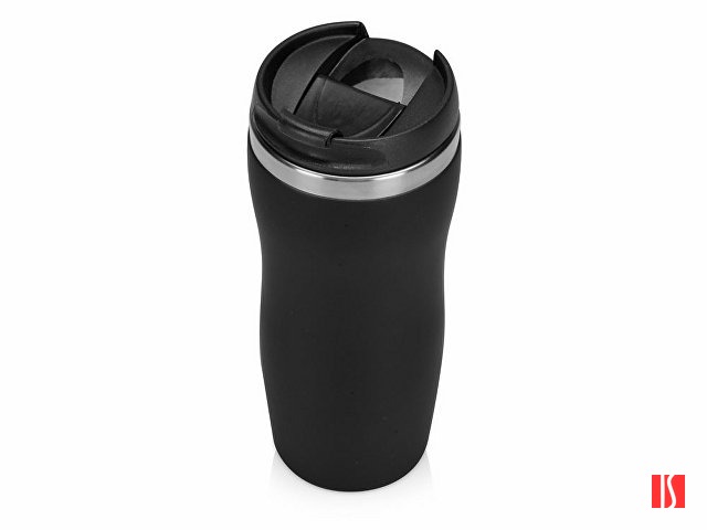 Термокружка "Double wall mug C1", soft touch, 350 мл, черный