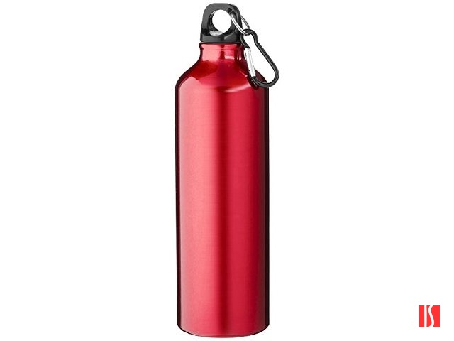 Алюминиевая бутылка для воды Oregon объемом 770 мл с карабином - Красный