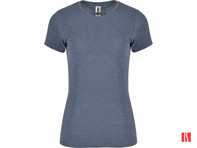 Футболка "Fox" женская, синий меланж