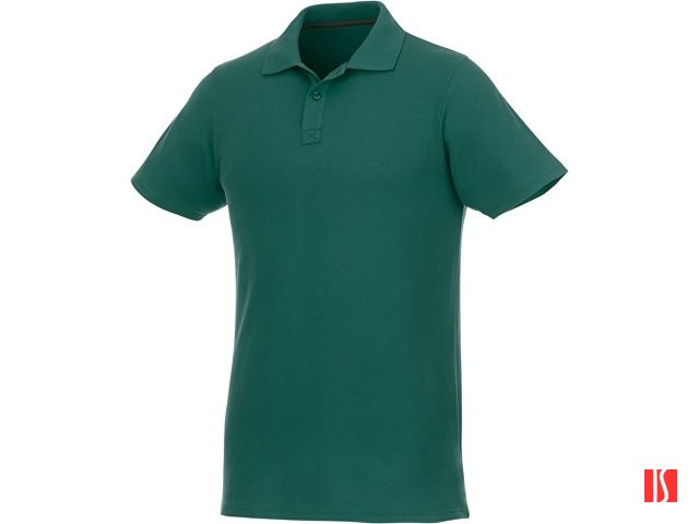 Мужское поло Helios с коротким рукавом, зеленый лесной