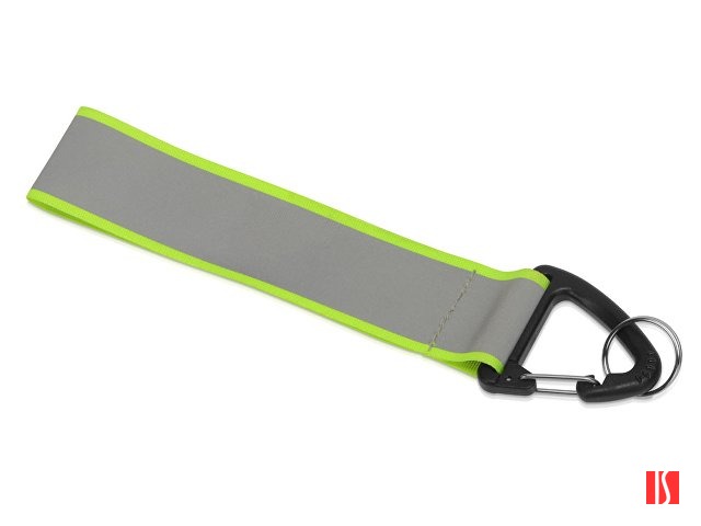 Светоотражающий брелок Reflector, серебристый/неоновый зеленый