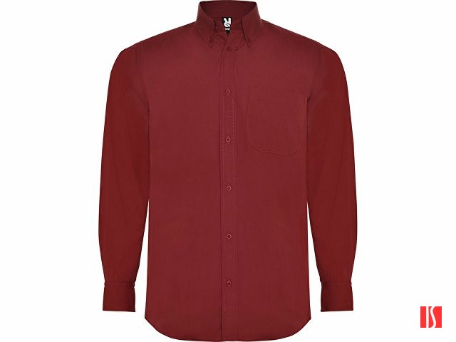 Рубашка "Aifos" мужская с длинным рукавом, гранатовый