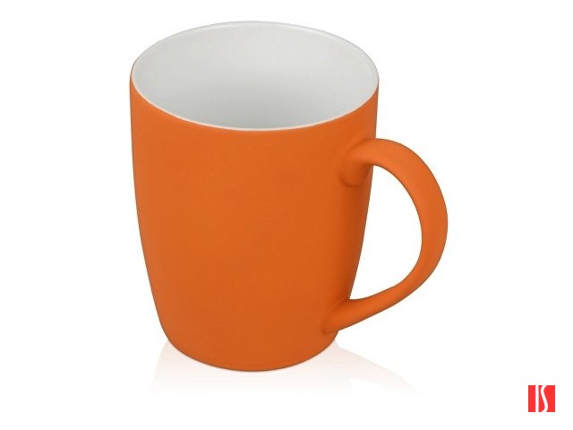 Кружка с покрытием soft-touch C1, оранжевый