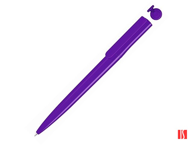 Ручка шариковая пластиковая "RECYCLED PET PEN switch", синий, 1 мм, фиолетовый