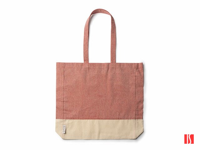 Сумка INCA из переработанного хлопка, натуральный/красный